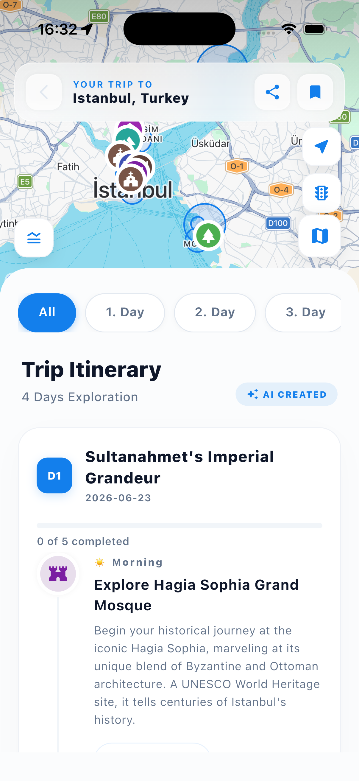 TravelGenerait App — AR Mode